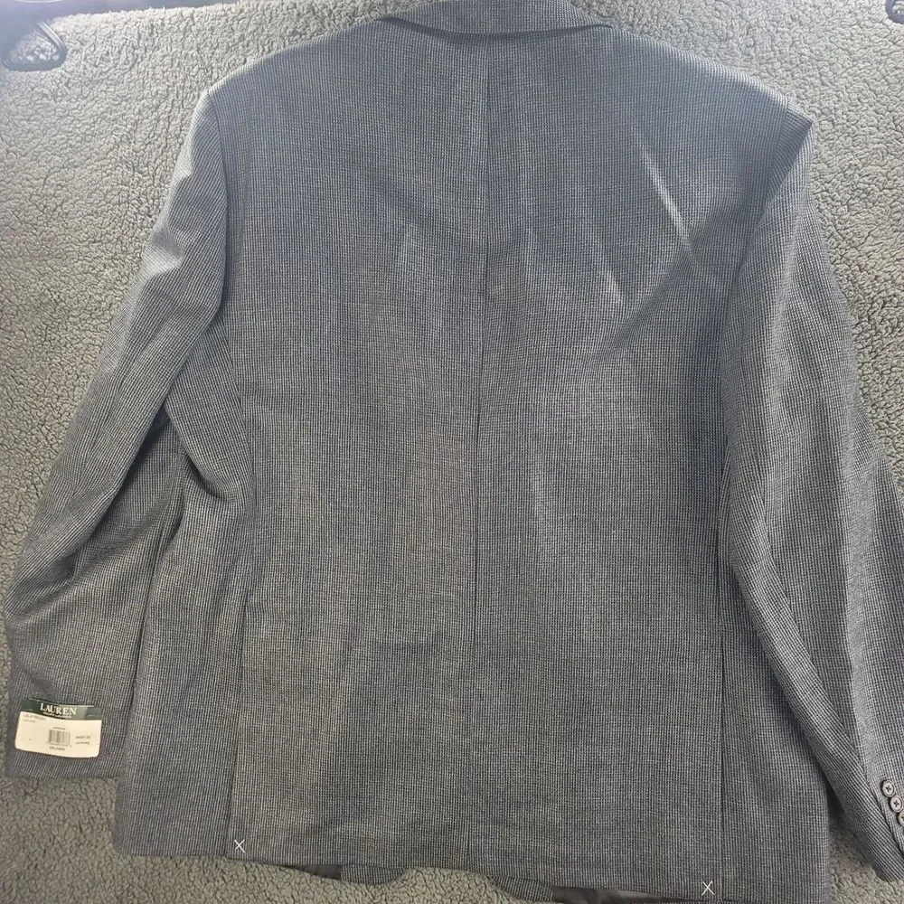 Polo Ralph Lauren Blazer Charcoal Gray Mens‎ 50 L 100% Wool Jacket - MSRP: $400